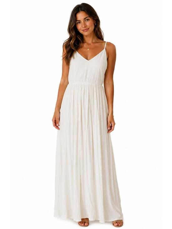 Halara Dresses & Skirts - NWT Halara White Sleeveless Maxi Dress Size Medium